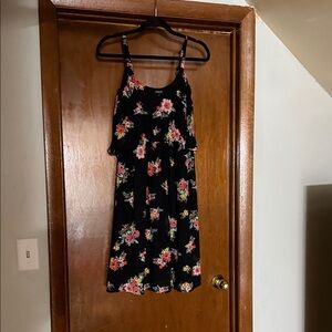 torrid Black Floral Ruffle Sundress